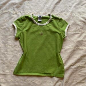 GAP Green Butterfly Baby Tee